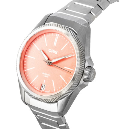 Reloj unisex Oris Propilot X Calibre 400 Titanio Esfera Salmón Automático 01-400-7778-7158-07-7-20-01TLC 100M