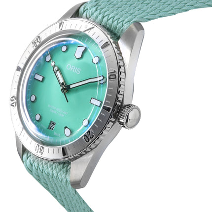 Reloj unisex Oris Divers Sixty-Five Algodón de Azúcar Esfera Verde Menta Automático 01-733-7771-4057-07-3-19-03S 100M