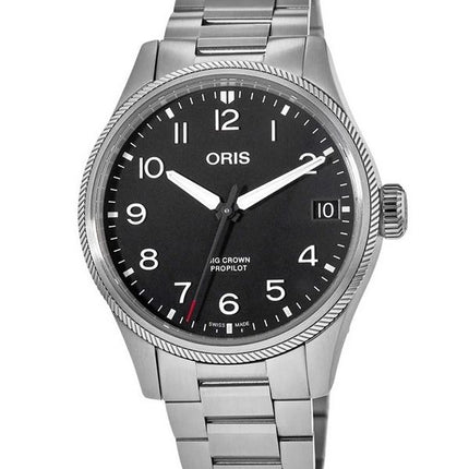 Reloj para hombre Oris Big Crown ProPilot Big Date con esfera negra automático 01 751 7761 4164-07 8 20 08 100M