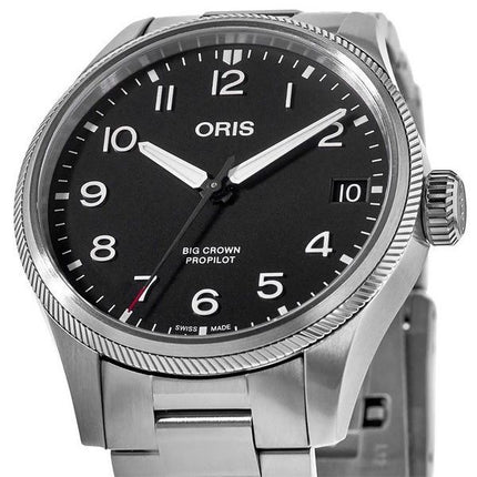 Reloj para hombre Oris Big Crown ProPilot Big Date con esfera negra automático 01 751 7761 4164-07 8 20 08 100M