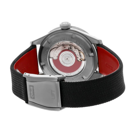Reloj para hombre Oris Big Crown ProPilot GMT con correa de tela y esfera roja automático 01 798 7773 4268-07 3 20 14GLC 100M