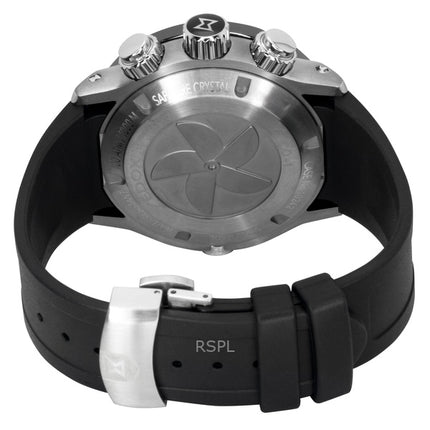 Reloj de buceo Edox CO-1 Cronógrafo con correa de caucho y esfera azul de cuarzo 10242-TIN-BUIDN 1000M para hombre