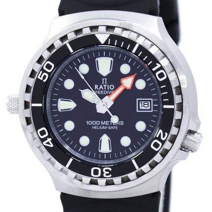 Reloj para hombre Ratio Free Diver Helium Safe 1000M Zafiro Cuarzo 1038EF102V