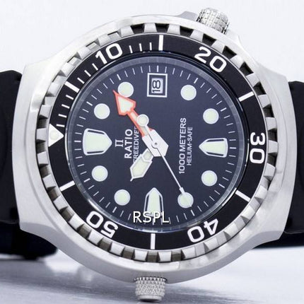 Reloj para hombre Ratio Free Diver Helium Safe 1000M Zafiro Cuarzo 1038EF102V
