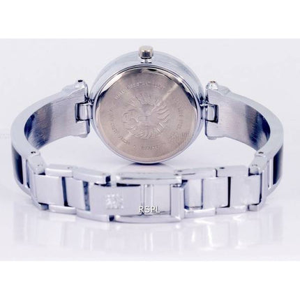 Anne Klein Diamond Accents Black Dial Cuarzo 1981BKSV Reloj para mujer