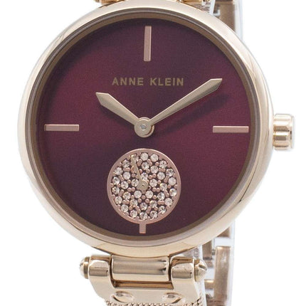 Anne Klein 3000BYRG Diamond Accents Reloj de cuarzo para mujer
