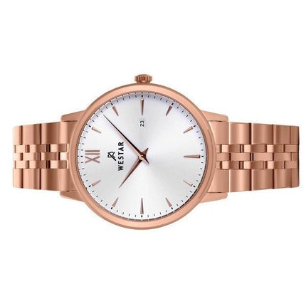 Reloj Westar Profile de acero inoxidable con esfera plateada y cuarzo 50215PPN607 para hombre