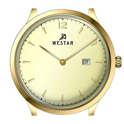 Reloj Westar Profile con correa de cuero y esfera color champán claro de cuarzo 50217GPN122 para hombre