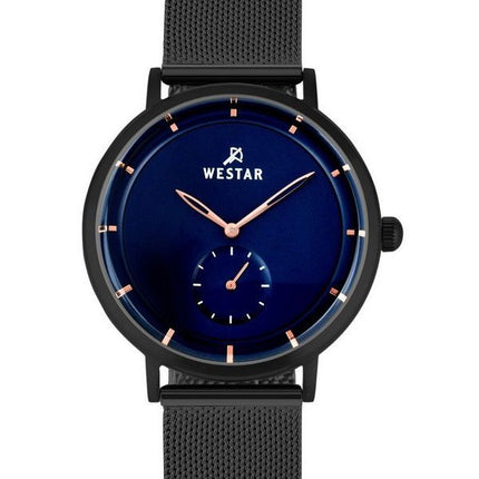 Reloj Westar Profile de acero inoxidable con esfera azul y cuarzo 50247BBN604 para hombre