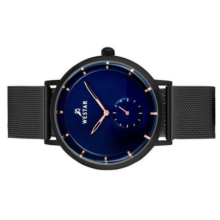 Reloj Westar Profile de acero inoxidable con esfera azul y cuarzo 50247BBN604 para hombre