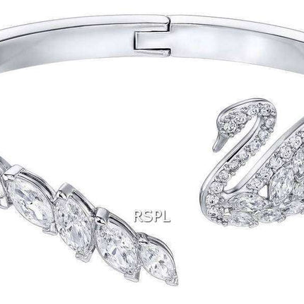 Pulsera Swarovski 5258396 Swan Lake con baño de rodio blanco para mujer