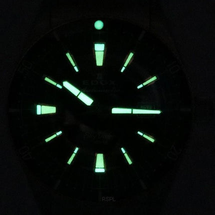 Edox Skydiver Edición limitada Esfera negra Automático Diver's 80126357RMNNIRB 300M Reloj para hombre