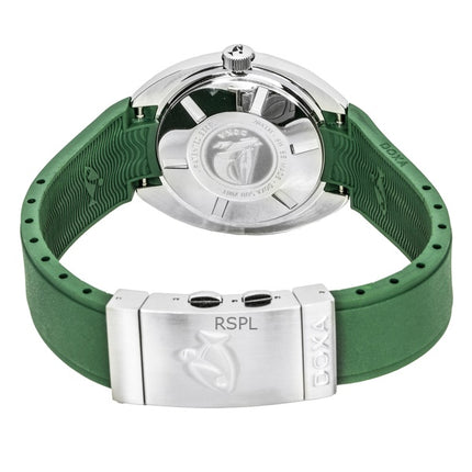 Reloj Doxa SUB 200T Sea Emerald con correa de caucho, esfera verde, automático, para hombre, 804.10.131S.26, 200 m, con correa adicional