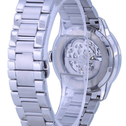 Reloj Bulova Classic Skeleton, automático, de acero inoxidable, esfera negra, 96A208, para hombre, reacondicionado