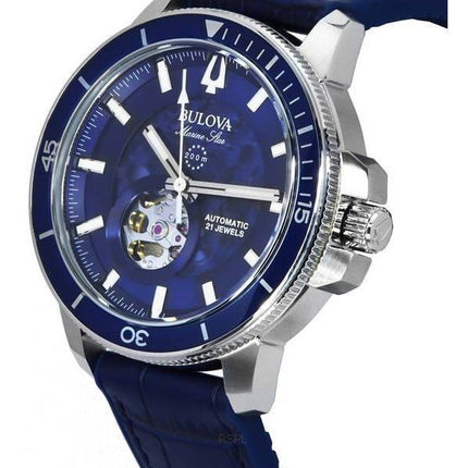 Bulova Maquina Cronógrafo Esfera negra Correa negra Cuarzo 98B381 Reloj para hombre