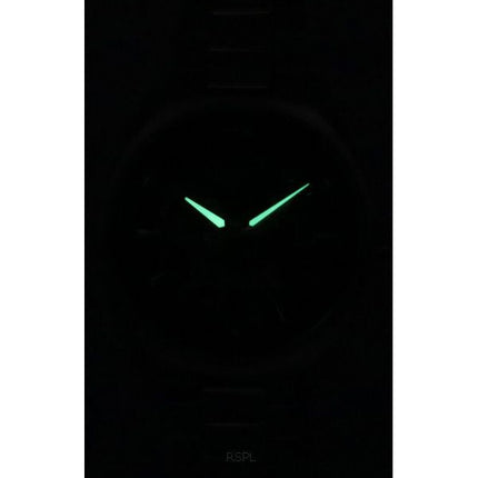 Reloj Bulova Classic Surveyor de acero inoxidable con esfera esqueleto azul automático 96A292 100M para hombre