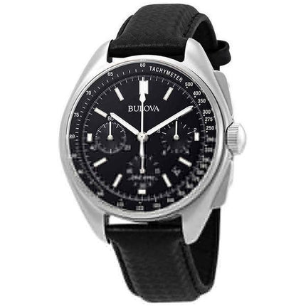 Bulova Edición especial Moon Apollo Lunar Pilot Cronógrafo Esfera negra Cuarzo 96B251 Reloj para hombre