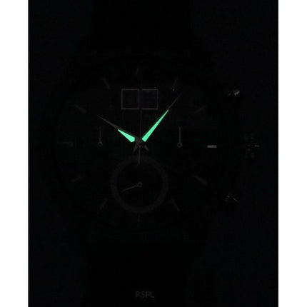 Bulova Sutton Classic Cronógrafo Correa de cuero Esfera verde Cuarzo 96B310 Reloj para hombre