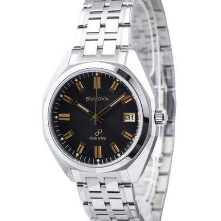 Reloj Bulova Classic Precisionist Jet Star de acero inoxidable con esfera gris y cuarzo 96B415 para hombre