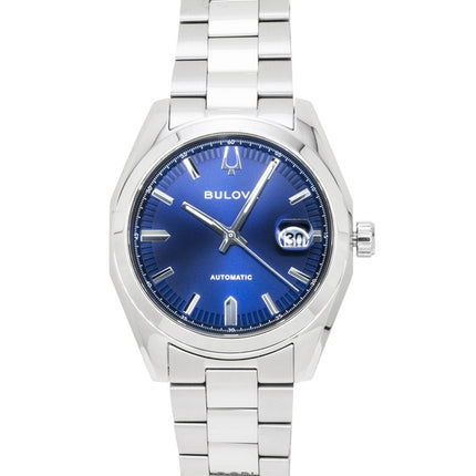 Reloj Bulova Surveyor automático azul de acero inoxidable 96B436 para hombre