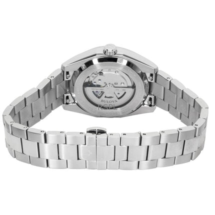 Reloj Bulova Surveyor automático para hombre, de acero inoxidable azul claro, modelo 96B469