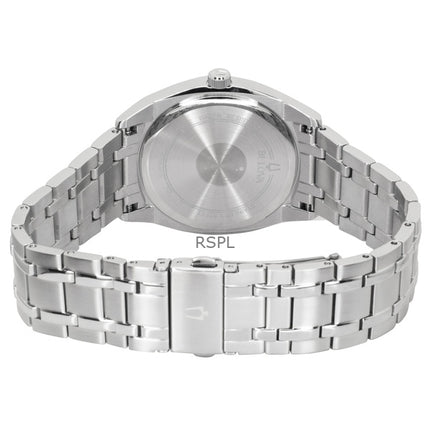 Reloj Bulova Surveyor Classic de acero inoxidable con esfera azul y movimiento de cuarzo 96C125 para hombre