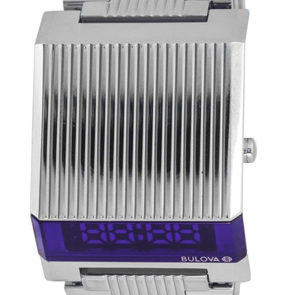 Bulova Computron Archive Series Acero inoxidable Dial azul Cuarzo 96C139 Reloj para hombre