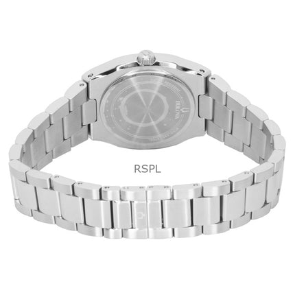 Reloj Bulova Surveyor Diamond de acero inoxidable con esfera de nácar, cuarzo, modelo 96R245 para mujer