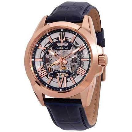 Reloj para hombre Bulova Sutton Automatic Skeleton Dial 97A161 100M