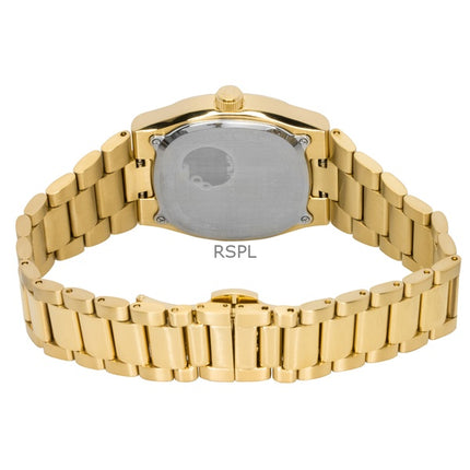 Reloj Bulova Super Seville de acero inoxidable en tono dorado con esfera blanca de cuarzo 97B223 para hombre