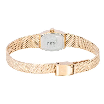 Reloj Bulova Goddess Of Time de cuarzo en acero inoxidable en tono oro rosa con esfera marrón 97L185 para mujer