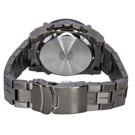 Reloj de buceo Bulova Icon Precisionist con cronógrafo de acero inoxidable y esfera gris, de cuarzo, 98B343, 300 m, para hombre