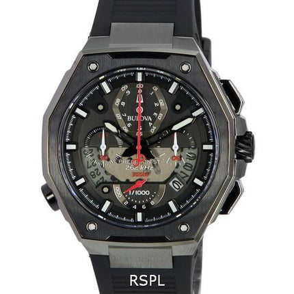 Bulova Precisionist X Cronógrafo Esfera negra Cuarzo Diver's 98B358 300M Reloj para hombre