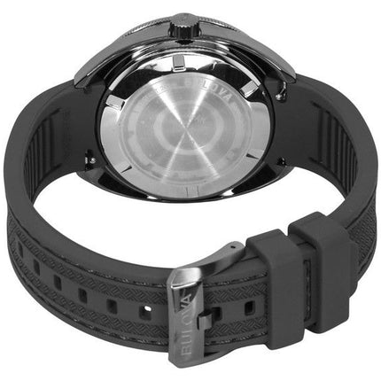 Reloj automático Bulova Oceanographer GMT con correa de PU, esfera blanca y luminiscencia completa, Devil Diver&#39,s 98B407 200