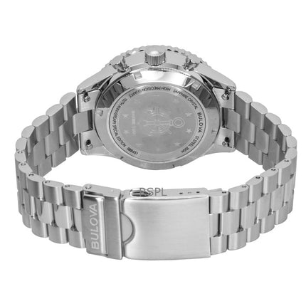 Reloj de buceo Bulova Marine Star Heritage Special Edition con cronógrafo de cuarzo y esfera negra 98B451 200M para hombre