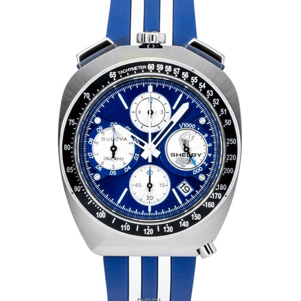 Reloj Bulova Shelby Racer Chronograph Edición Limitada 150 Aniversario Esfera Azul Cuarzo 98B452 para hombre