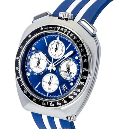 Reloj Bulova Shelby Racer Chronograph Edición Limitada 150 Aniversario Esfera Azul Cuarzo 98B452 para hombre
