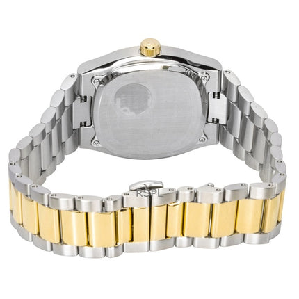 Reloj Bulova Super Seville de cuarzo en dos tonos, acero inoxidable y esfera azul 98B462 para hombre
