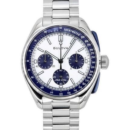 Bulova Lunar Pilot Archive Series Edición especial Cronógrafo Esfera plateada Cuarzo 98K112 Reloj para hombre con correa adicion