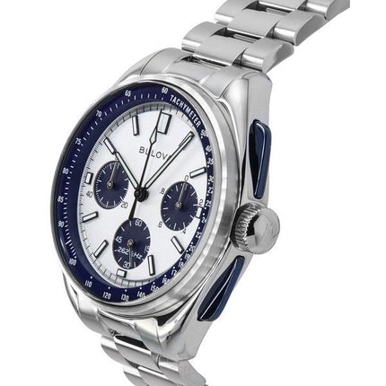 Bulova Lunar Pilot Archive Series Edición especial Cronógrafo Esfera plateada Cuarzo 98K112 Reloj para hombre con correa adicion