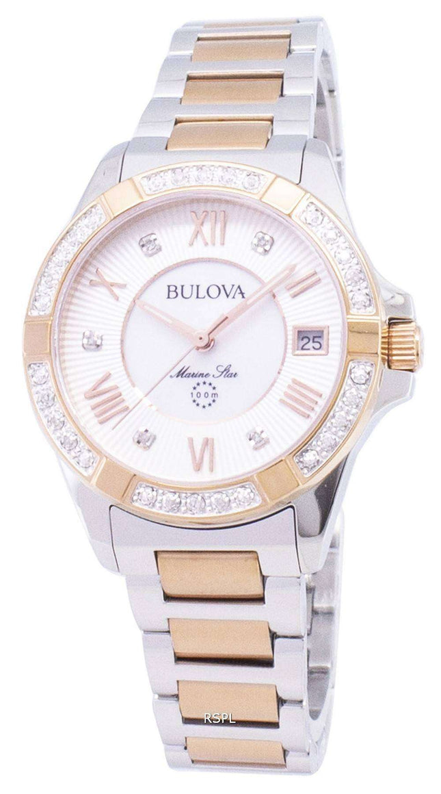 Reloj Bulova Marine Star 98R234 diamante acento cuarzo de las mujeres