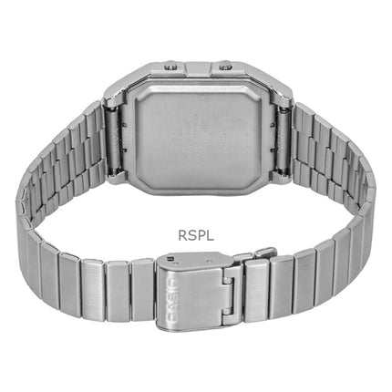 Reloj Casio Vintage Digital de acero inoxidable de cuarzo A130WE-7A unisex