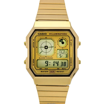 Reloj Casio Vintage Digital de acero inoxidable de cuarzo A130WEG-9A unisex