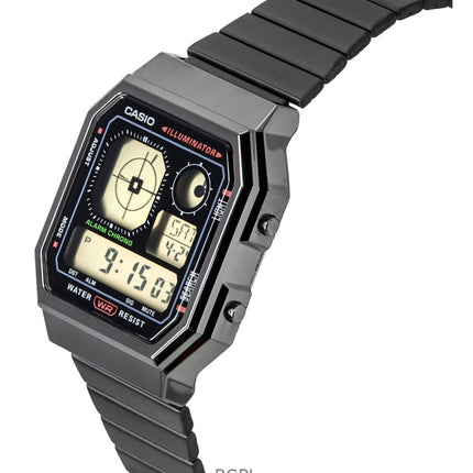 Reloj unisex Casio vintage digital de cuarzo de acero inoxidable A130WEGG-1A