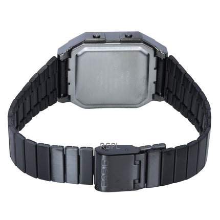 Reloj unisex Casio vintage digital de cuarzo de acero inoxidable A130WEGG-1A