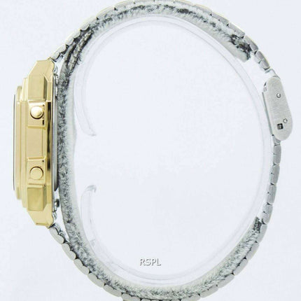 Reloj Casio Digital alarma cronógrafo doble tiempo A178WGA-1ADF A178WGA-1A hombres de acero inoxidable de