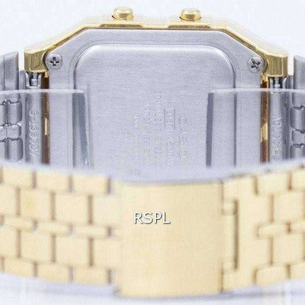 Reloj Casio alarma mundial tiempo Varonil de Digital A500WGA-9DF