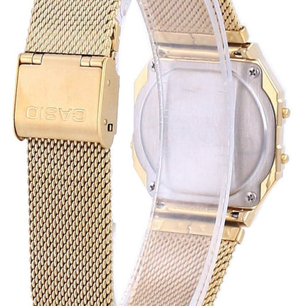 Reloj unisex Casio Youth Vintage en tono dorado de acero inoxidable digital A700WMG-9A
