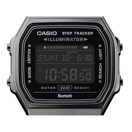Reloj unisex Casio Vintage Digital Smartphone Link de acero inoxidable de cuarzo ABL-100WEGG-1B