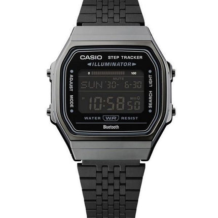 Reloj unisex Casio Vintage Digital Smartphone Link de acero inoxidable de cuarzo ABL-100WEGG-1B